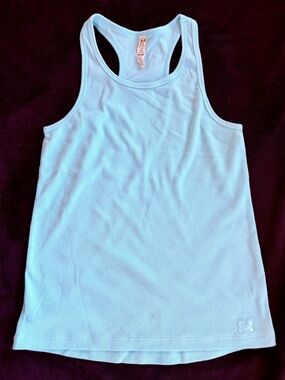 Under Armour Youth Girls Light Blue Racerback Tank Top